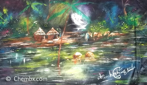 buy Order African Art painting  done with Oil color in africa